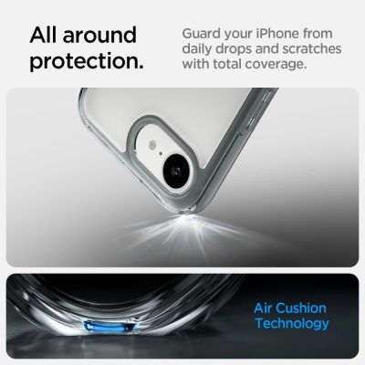 14. Spigen Ultra Hybrid Hülle für iPhone 16e / 17e – Grau