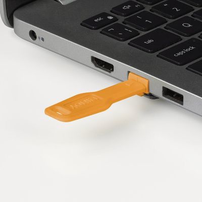 4. Lindy 47898 Portblocker RJ-45 Portblocker Orange Acrylnitril Butadien Styrol (ABS) 20 Stück.