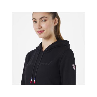 2. Rossignol W Logo Sweat Hood Fl schwarz
