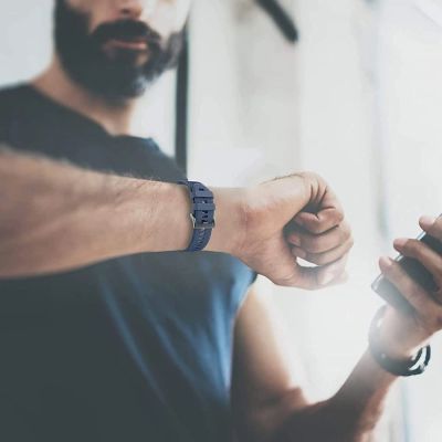 7. Tech-Protect IconBand-Armband für Garmin Fenix ​​​​3 / 5X / 3HR / 5X Plus / 6X / 6X Pro / 7X - Marineblau