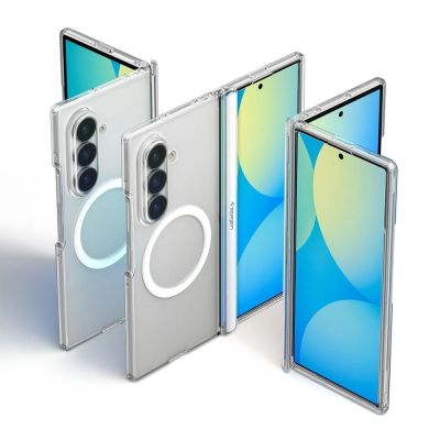 5. Spigen Ultra Hybrid Pro MagSafe Hülle für Samsung Galaxy Z Fold 8 Ultra – Transparent und Weiß