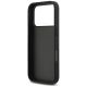 7. DKNY iPhone 17 Pro Hülle mit sich wiederholendem Texturmuster und Ton-in-Ton-Streifen – Schwarz