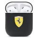 2. Ferrari FESA2LEBK AirPods-Abdeckung schwarz/schwarz On Track Leather