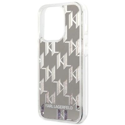 6. Karl Lagerfeld KLHCP14XLMNMS iPhone 14 Pro Max 6,7" Hardcase Silber / Silber Liquid Glitter Monogram