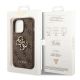 8. Guess 4G Big Metal Logo Case für iPhone 14 Pro - Braun