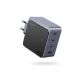Ugreen Nexode S 100W 4-Port GaN Schnellladegerät EU grau Laptop, Handy, Laptop, Powerbank, Tablet Grau AC Intern