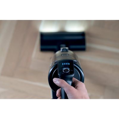 40. Hoover HF610HX 011 Akku-Staubsauger, beutellos, 0,7 l, 650 W, lila, 4 Ah