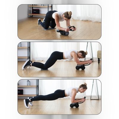 11. KA10 SCHWARZES ABS-RAD AUTOMATIKRAD ZUM TRAINING DER BAUCHMUSKEL MIT UNTERSTÜTZUNG