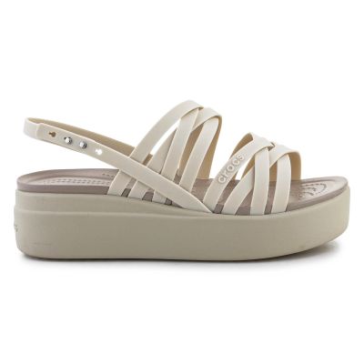 11. Crocs Brooklyn Riemchensandalen mit niedrigem Absatz W 206751-2Y2