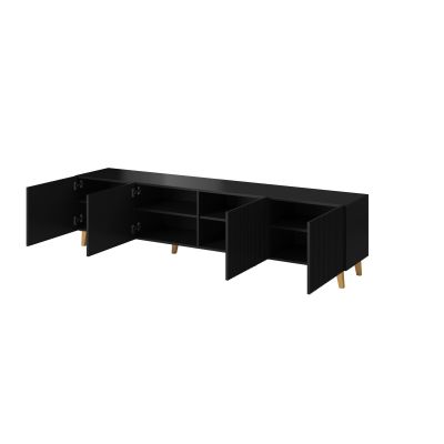 2. TV-Schrank PAFOS 200x40x52 schwarz matt