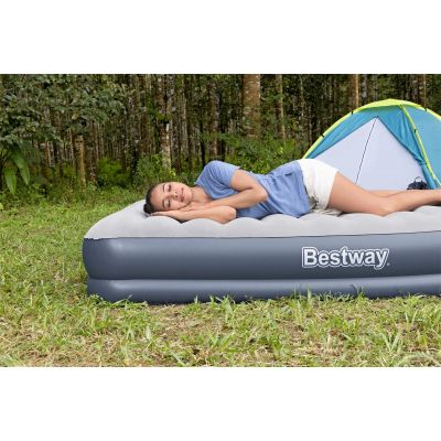 10. Bestway 6716T Luftmatratze Doppelmatratze Blau, Grau