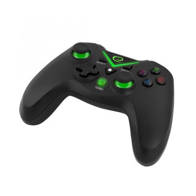 Esperanza EGG112K Wireless Gamepad (PC, PS3, Xbox One; schwarz, grün)