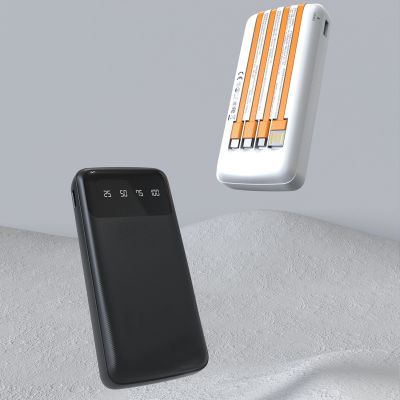 5. Dudao K6Pro Universal 10000mAh Powerbank mit USB-Kabel, USB Typ C, Lightning Black (K6Pro-schwarz)
