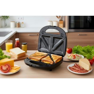 11. ELDOM Multifunktions-Sandwichmaker 5 in 1 ST250 850W AUSTAUSCHBARE PLATTEN: SANDWICH, GRILL, WAFFELN, NÜSSE, MINI-DONUTS