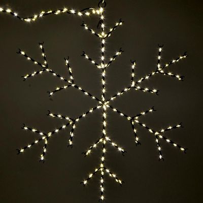 3. DEKORATIVER HÄNGE-SCHNEEFLOCKE MIT 470 LED, WARMWEISS
