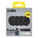 2. SBS Universal-Ortungshilfen Track My Dual, 4er-Set – schwarz