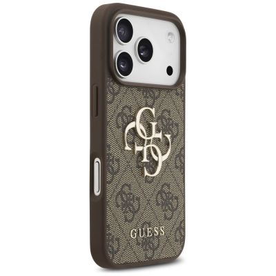4. Guess 4G Big Logo Case für iPhone 17 Pro - Braun