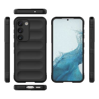 18. Magic Shield Case für Samsung Galaxy S23+ flexible gepanzerte Hülle schwarz