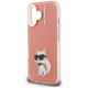 6. Karl Lagerfeld IML Aquarelle Choupette & Logo iPhone 16 Hülle - Rosa