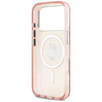 7. Karl Lagerfeld IML Choupette Sketch Logo MagSafe Hülle für iPhone 17 Pro - Pink