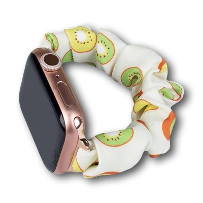 Stoffarmband für Apple Watch 42 / 44 / 45 mm Armband Gummiband - Kiwi
