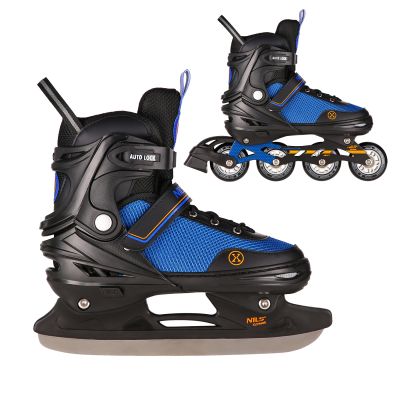 2. NH18188A 2in1 SCHWARZ-ORANGE GRÖSSE S (29-33) ROLLENSCHUH MIT HOCKEYÄRMEL NILS EXTREME