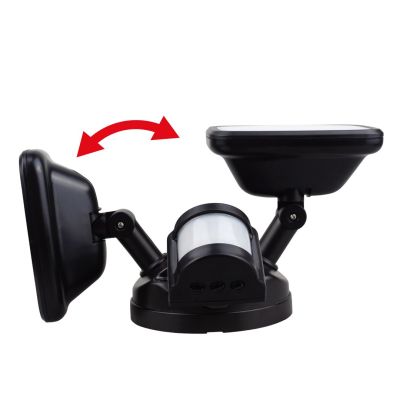 7. MACLEAN LED-Wandleuchte mit PIR-Sensor, 20 W, 1500 lm, IP65, Neutralweiß 4000 K, Schwarz MCE524 B