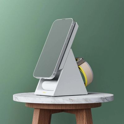 8. Choetech T600 15W 3in1 Induktionsladestation – Weiß