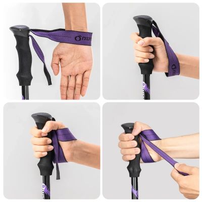 7. Qunature Nordic Walking Trekkingstock Aluminium 110 – 130 cm 1 Stk. - Lila