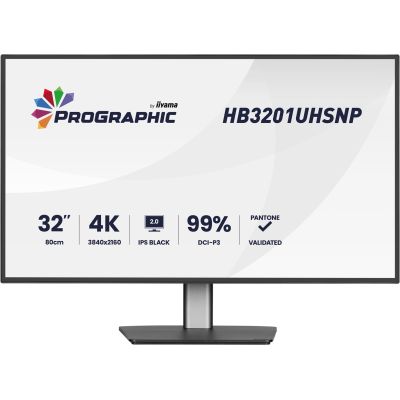 iiyama ProGraphic HB3201UHSNP-B1 Computermonitor 80 cm (31,5") 3840 x 2160 px Schwarz