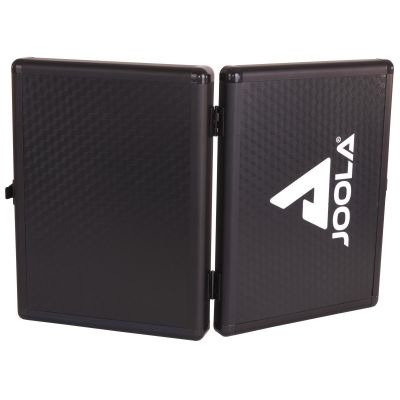 3. Joola Aluminium-Schutzhülle für Tischtennisschläger und 3 Bälle, schwarz