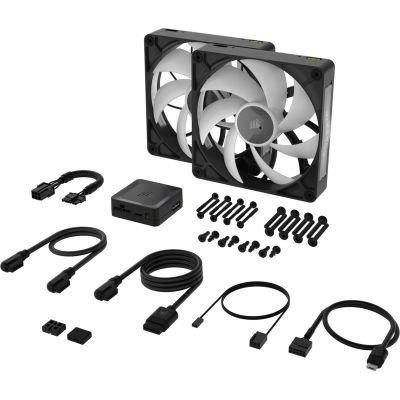 3. CORSAIR iCUE Link RX140 MAX RGB Starter Kit - Gehäuselüfter - 140 mm - (2er-Set)