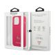 8. Guess Saffiano 4G Small Metal Logo Hülle für iPhone 13 Pro / 13 – Rosa
