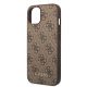 6. Guess GUHCP15MG4GFBR iPhone 15 Plus 6,7" braun/braune Hartschale 4G Metall Gold Logo