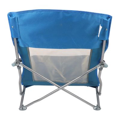 19. Strandstuhl mit Armlehnen, 55 x 58 x 64 cm, zusammenklappbar, blau