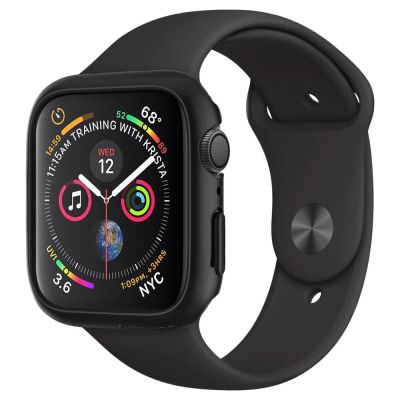 Spigen Thin Fit Gehäuse für Apple Watch 4/5/6/SE (44 mm) – Schwarz