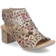 Geschlossene Damen-Sandalen mit Lochmuster Rieker 64780-90