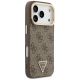4. Guess 4G PU Triangle Logo & Stand Camera MagSafe Hülle für iPhone 18 Pro / 17 Pro – braun
