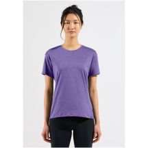 Damen-T-Shirt Odlo ASCENT SUN. SEA. MOUNTAINS. mit Rundhalsausschnitt und kurzen Ärmeln, lila