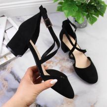 Sergio Leone W SK365A schwarze Riemchensandalen 