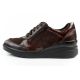 2. Scholl Emma Laces Damen Sport Leder Braun Plateauschuhe
