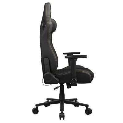 7. COUGAR CGR-DFL-GLB Gaming-Stuhl, gepolsterter Sitz, Schwarz, Gold