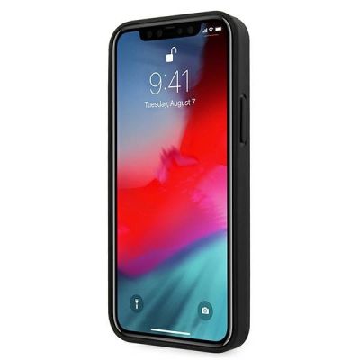 5. BMW Leather Curve Perforate Case für iPhone 12 mini – Schwarz