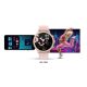 23. VELTORI VT310-1 Damen-Smartwatch, Goldarmband + rosa Silikonarmband