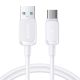 3. Joyroom Multi-Color Series A14 USB-A/USB-C 3A-Kabel 1,2 m – Weiß