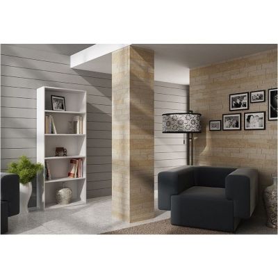 Bücherregal 60 cm, weiß