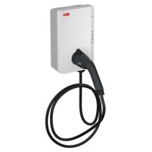 ABB Terra AC W22-G5-R-C-0 Wallbox-Ladestation, Typ 2, 22 kW, 5-m-Kabel, 3-Phasen-Versorgung/32 A, Bluetooth, WLAN, Ethernet, mit RFID-Lesegerät, GSM/4G-Modem