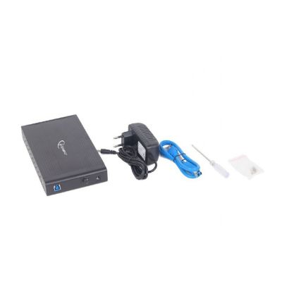 2. GEMBIRD EE3-U3S-3 Gehäuse (3,5"; USB 3.0; Aluminium; schwarz)