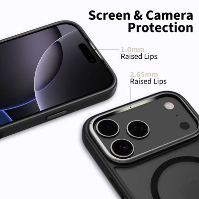 2. Tech-Protect MagEdge MagSafe Case für iPhone 17 Pro Max - Mattschwarz