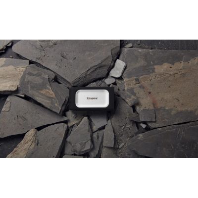 7. Externe SSD-Festplatte Kingston XS2000 (1 TB; USB 3.2; Silber; SXS2000/1000G)